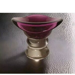 Elegant Purple Glass Vase
